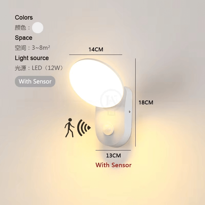 Smart LED Wall Lamp with Motion Sensor