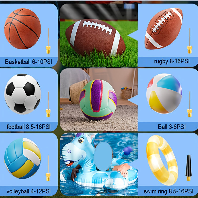 Automatic Ball Pump 20 PSI – Quick and Convenient for Various Sports Balls