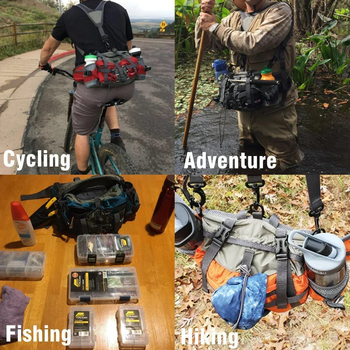 Ultralight multifunctional outdoor waist bag