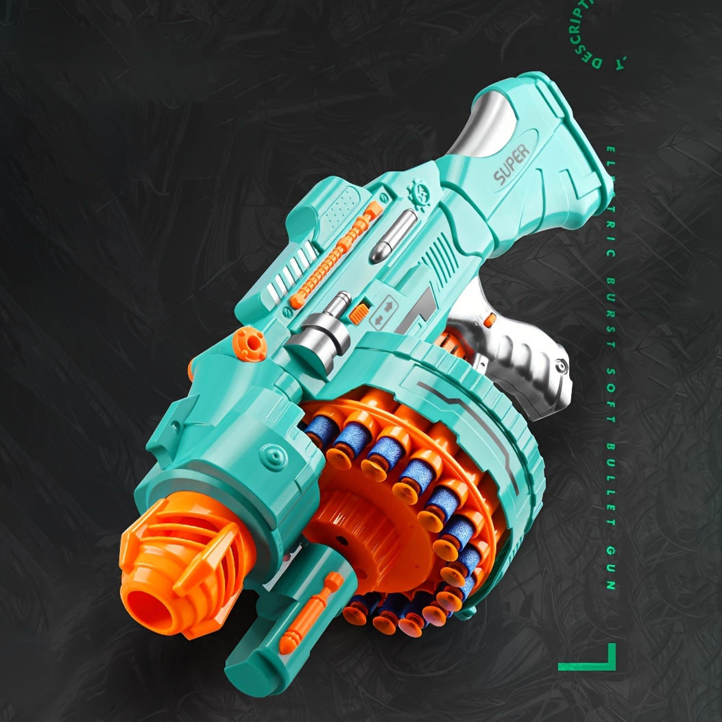 Automatic Foam Blaster – Turquoise Pistol with 40 Foam Balls for Fun Play