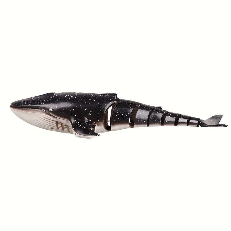 1:18 Scale RC Whale Shark with 360° Rotation, 180° Flexibility, Splashing LED Light, Programmable Cruise Control - USB Rechargeable, Ideal for Youth Summer Play and Birthday Gift