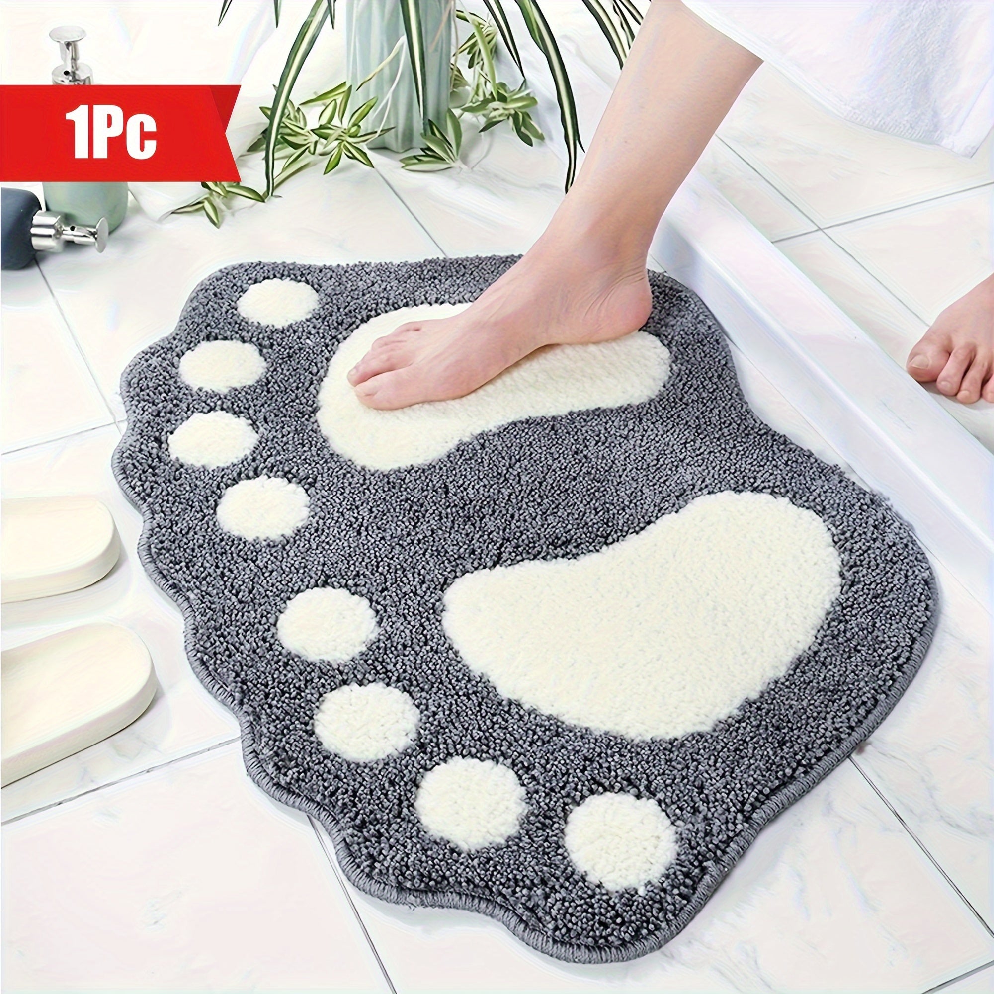 Foot-Shaped Bath Mat - Comfortable and Safe for Your Bathroom