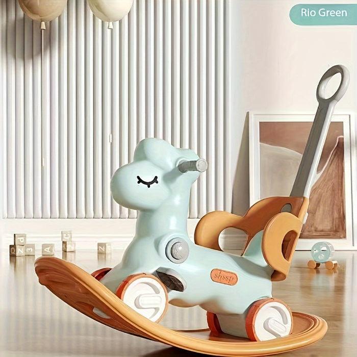 Twist & Ride: 2-in-1 Baby Rocking Horse and Balance Bike - Safe and Fun Toy