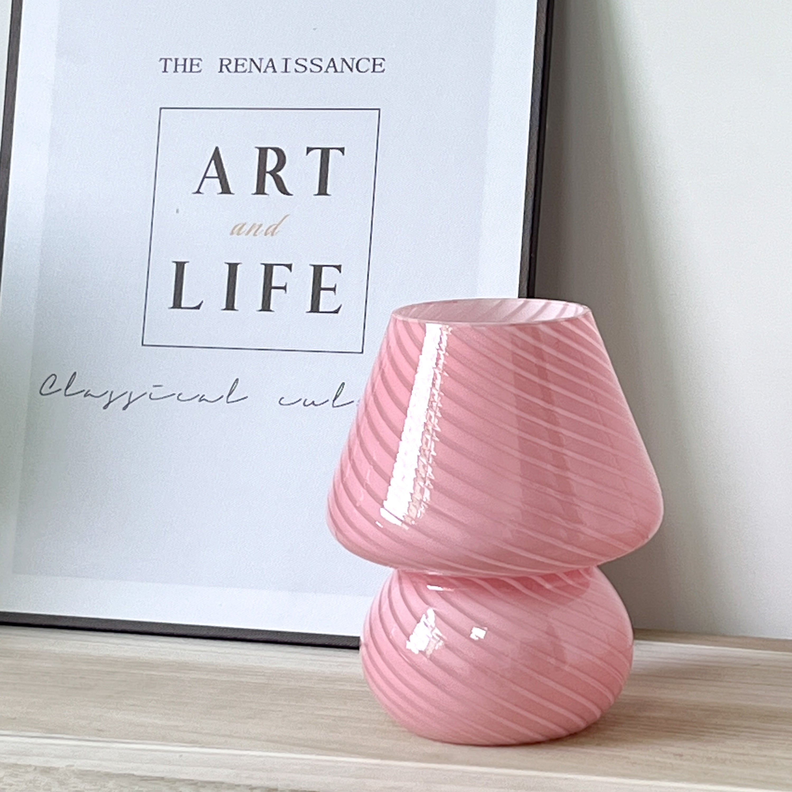 Striped Table Lamp - Atmospheric and Timeless Design