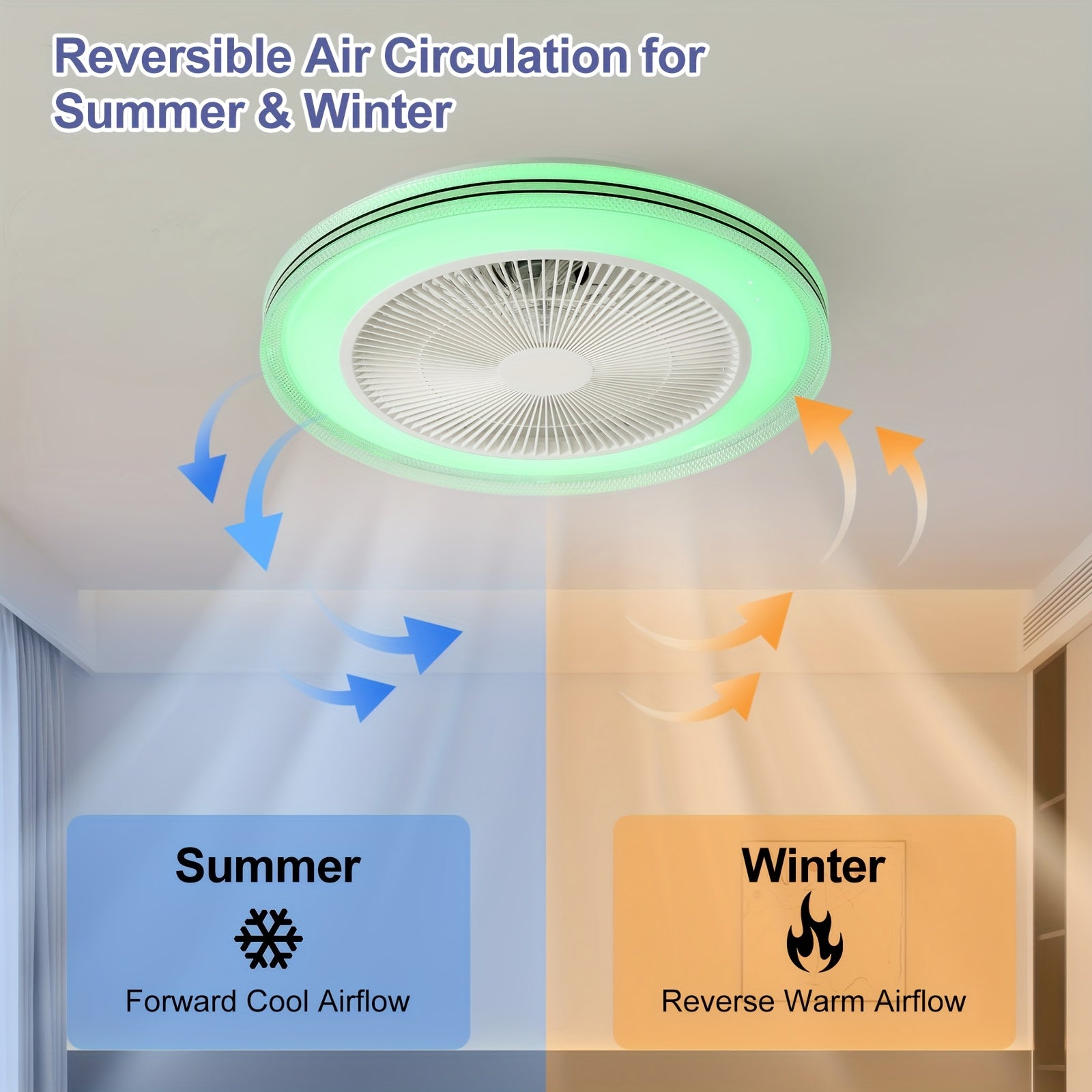 LumiCool RGB Ceiling Fan – Fresh and Atmospheric