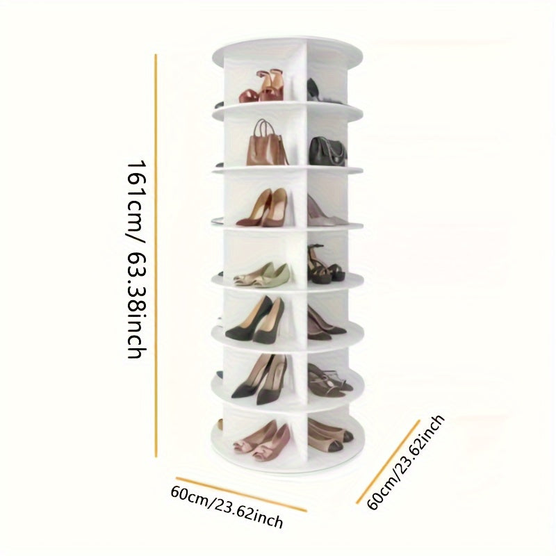 ShoeSpin 360° Rotatable Shoe Rack - Space-Saving and Multifunctional