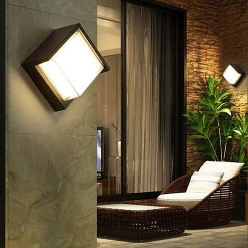 Modern Outdoor Wall Light with Motion Sensor