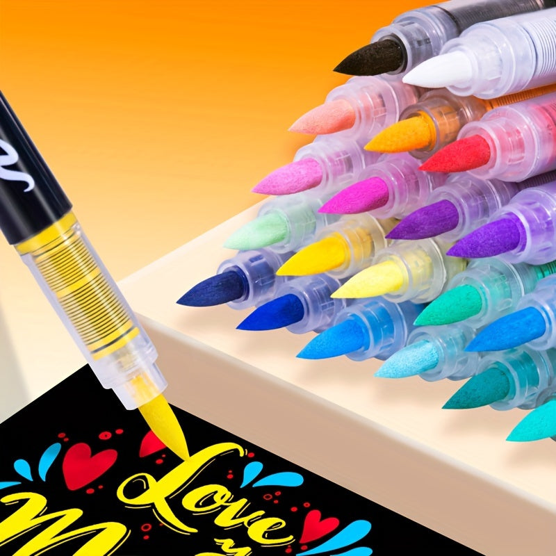 72 Colours Acrylic Paint Markers – Perfect for Creative Painting on Various Surfaces