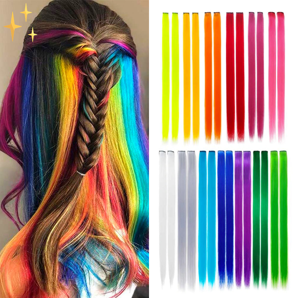 Clip-in Rainbow Hair Extensions – Ruby