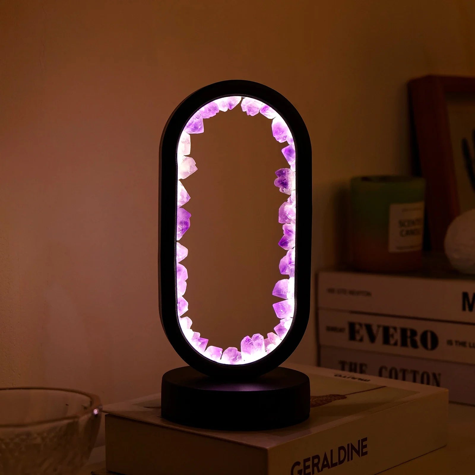 Handmade Amethyst Lamp - Serenith
