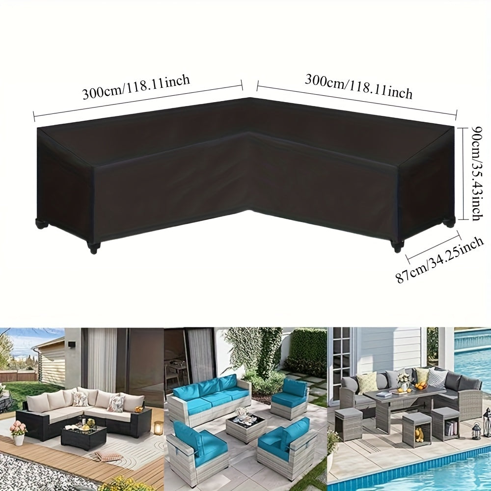 ShieldGuard Outdoor Covers – Robust Protection for V-Shaped Lounge Sets