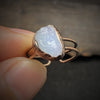 Natural Raw Stone Birth Ring – Selina