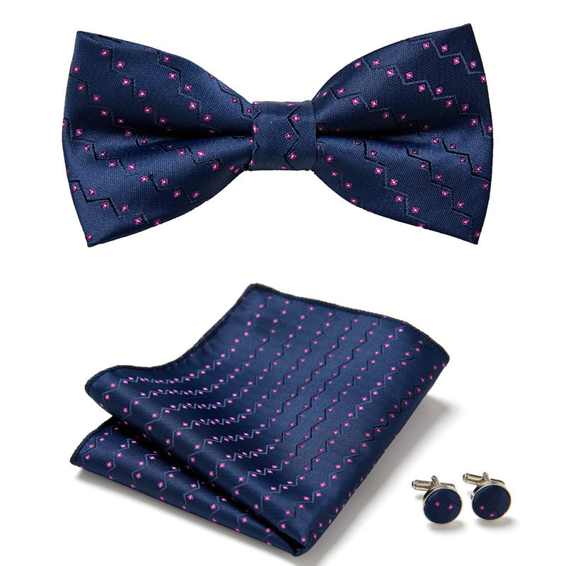 Three-Piece Set with Stylish Bow Ties