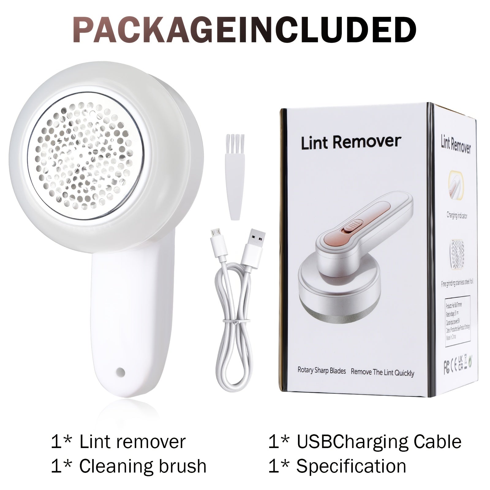 Rechargeable Lint Remover - Effective Fuzz Removal for Clothing and Furniture
