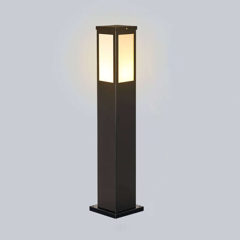 Modern Outdoor Lantern - Square LED Garden Lamp