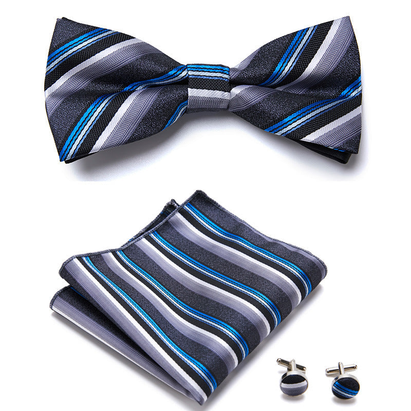 Three-Piece Set with Stylish Bow Ties