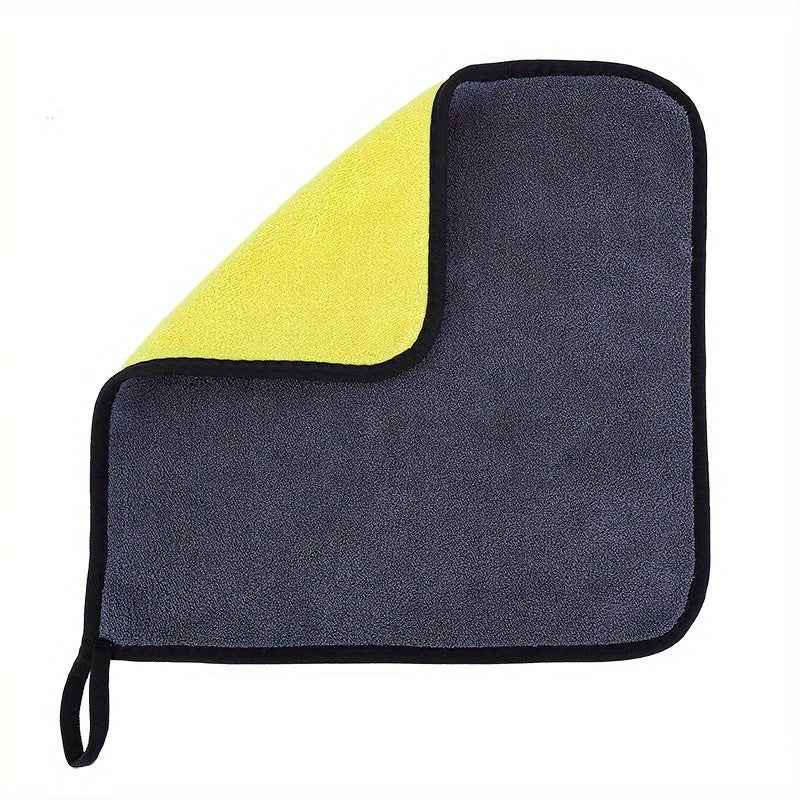 Double-Sided Coral Fleece Car Wash Towel – Soft and Absorbent for Shine