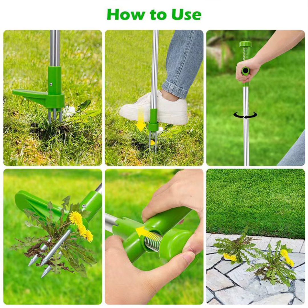 Weed Remover - EcoTurf - Durable Aluminium - Long Handle