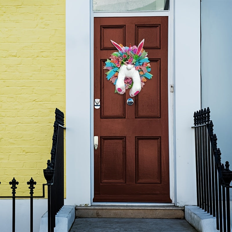 Cute Easter Bunny Wreath – Perfect for Spring and Easter Decorations
