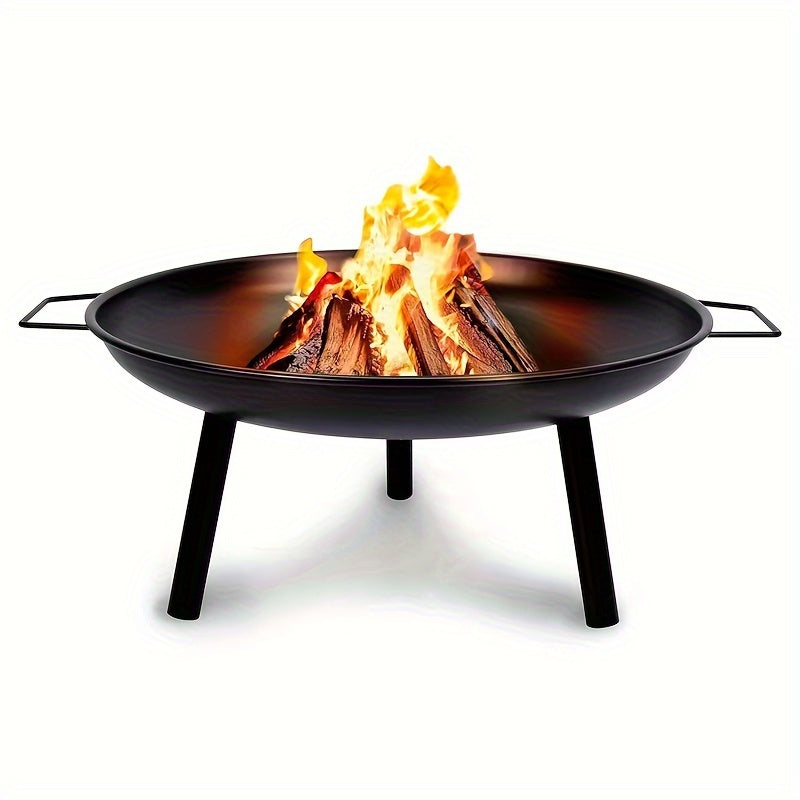 Cast Iron Fire Bowl – Ideal for Barbecuing, Camping, and Garden Lighting