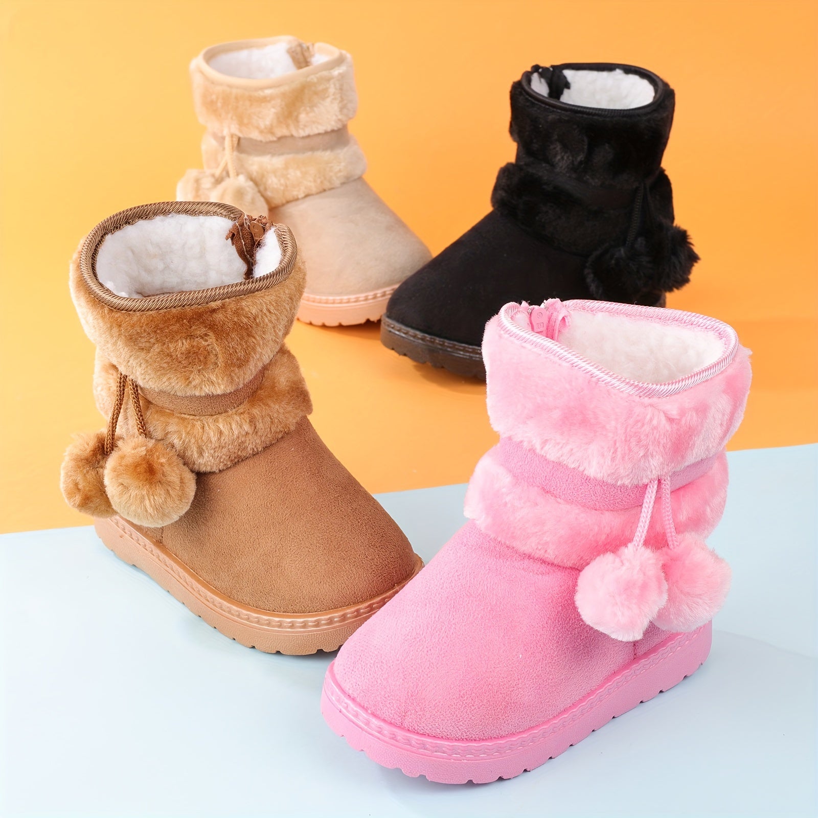 Cute Plush Boots for Girls - For Warmth and Comfort