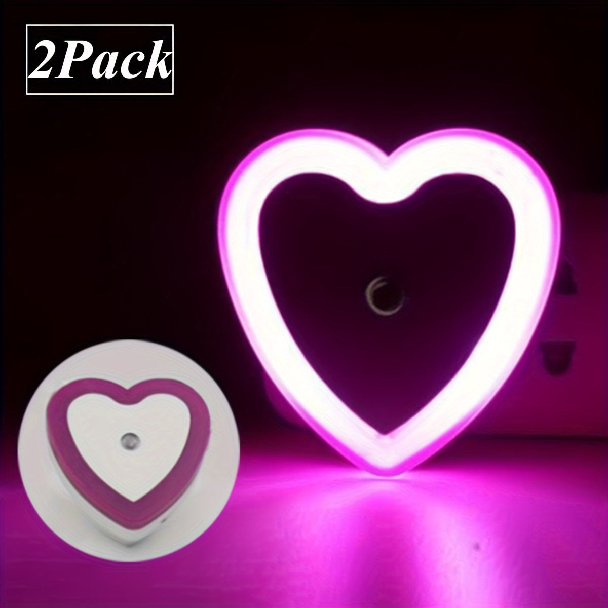 HeartGlow LED Night Light - Smart Dusk-to-Dawn Night Lighting