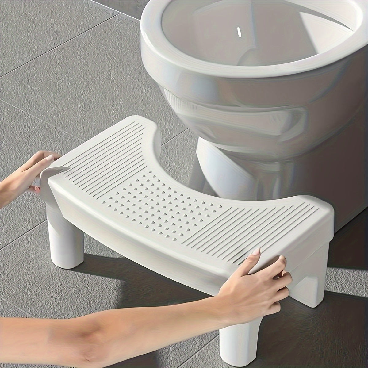 Practical Toilet Stackable Stool - For Improved Sitting Posture