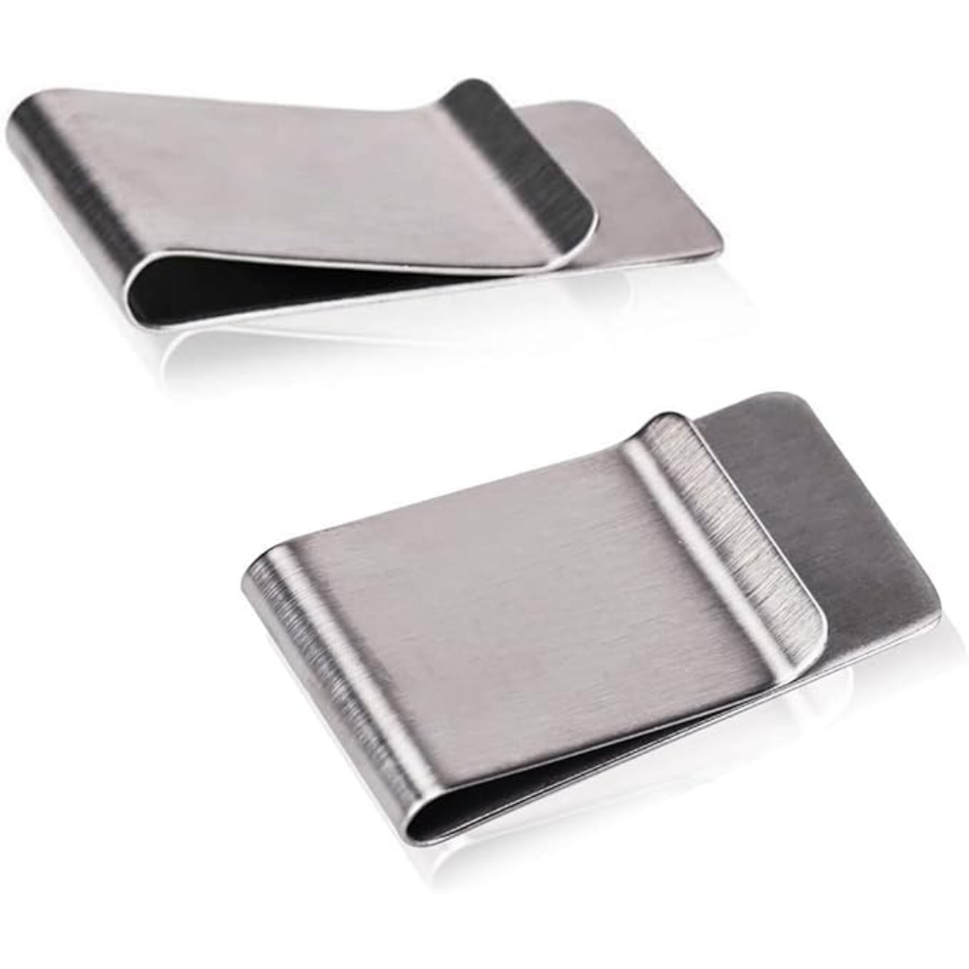 Slim Stainless Steel Card Holder & Money Clip - Set of 2 – RazorHold