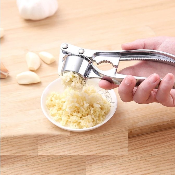 Stainless Steel Garlic Press – EasyPress
