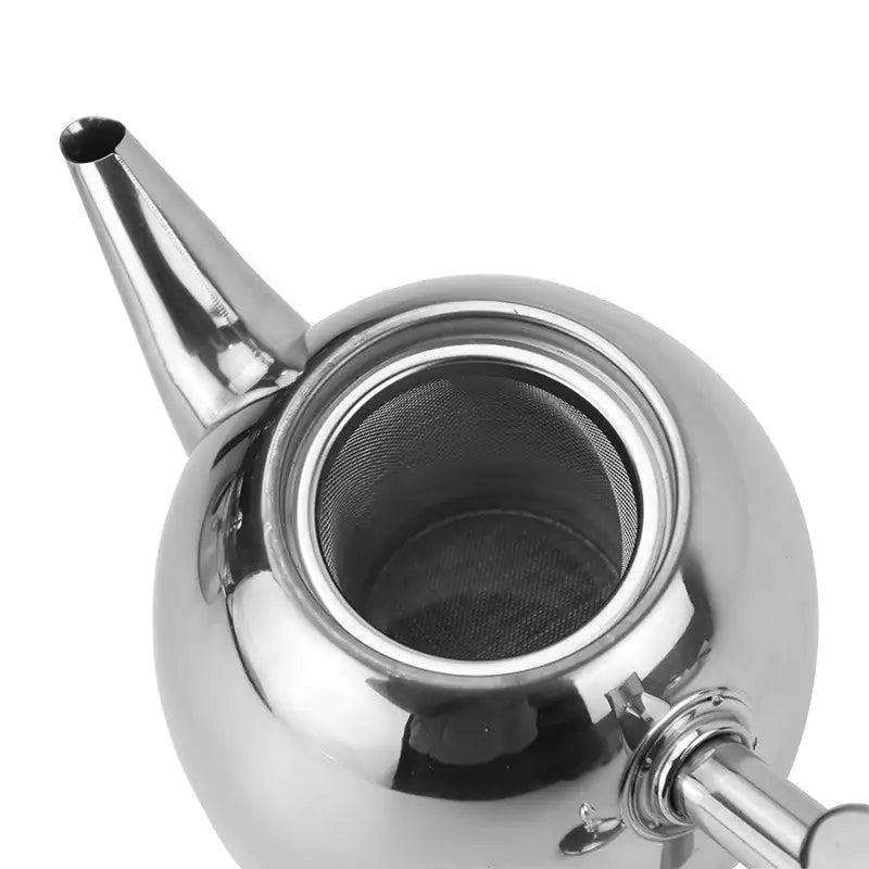 Stainless Steel Teapot with Infuser – TeaElegance