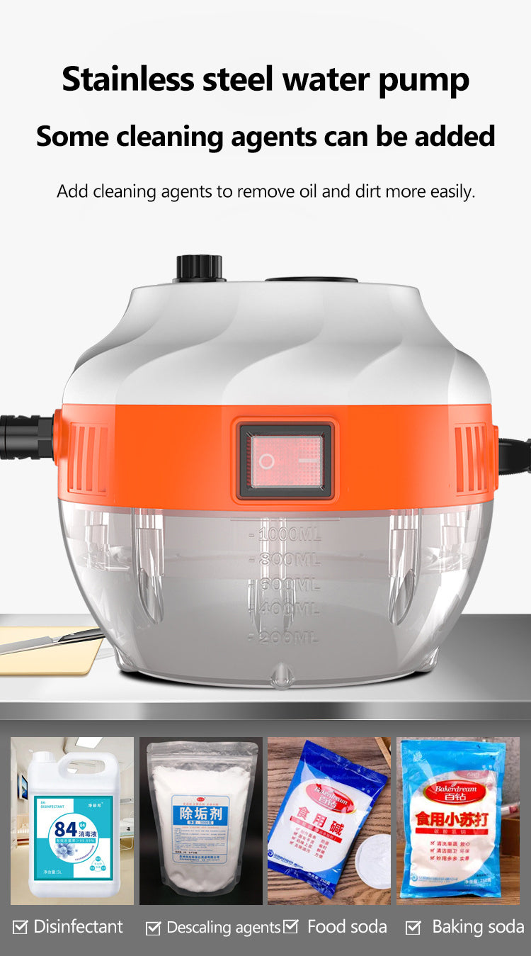 2800W HIGH-PRESSURE STEAM CLEANER - HOUSEHOLD APPLIANCE FOR KITCHEN AND CAR