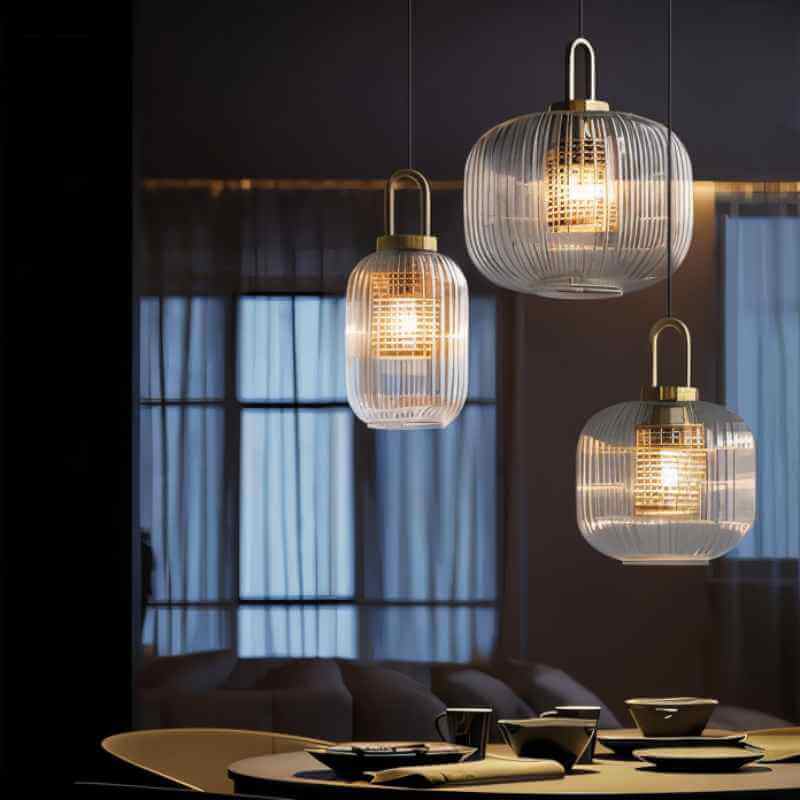 Pendant Light with Glass Shade - Atmospheric Lighting