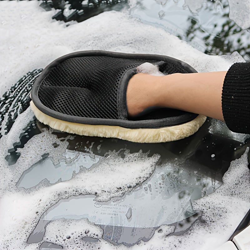Ultra Soft Microfibre Polishing Glove - Perfect for Car Maintenance