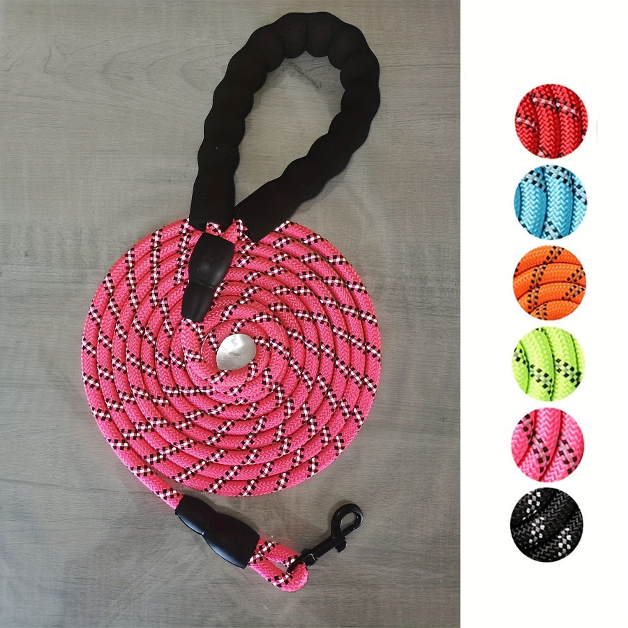Reinforced Reflective Dog Lead with Padded Handle – Durable and Safe for Strong Dogs