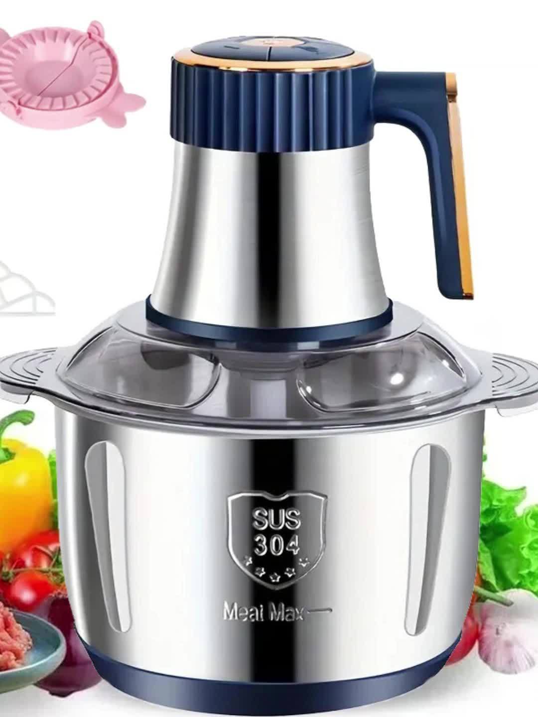 Powerful Stainless Steel Meat Grinder and Vegetable Slicer – Multifunctional Kitchen Machine