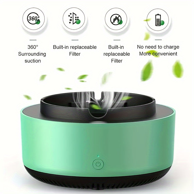 Smart Ashtray with Air Purifier – Effective Smoke and Odour Removal with a Sleek Design