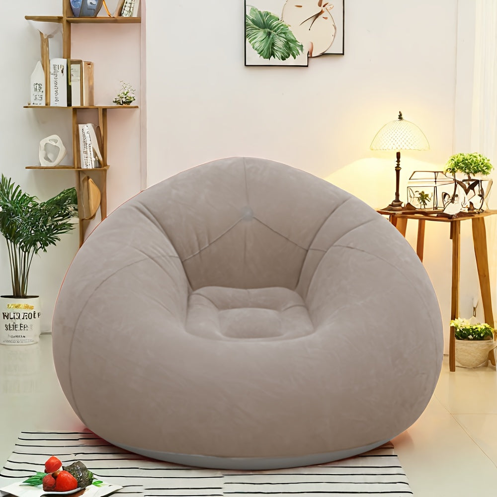 Soft Inflatable Lounge Chair – Relaxed and Compact for Indoor and Outdoor Use
