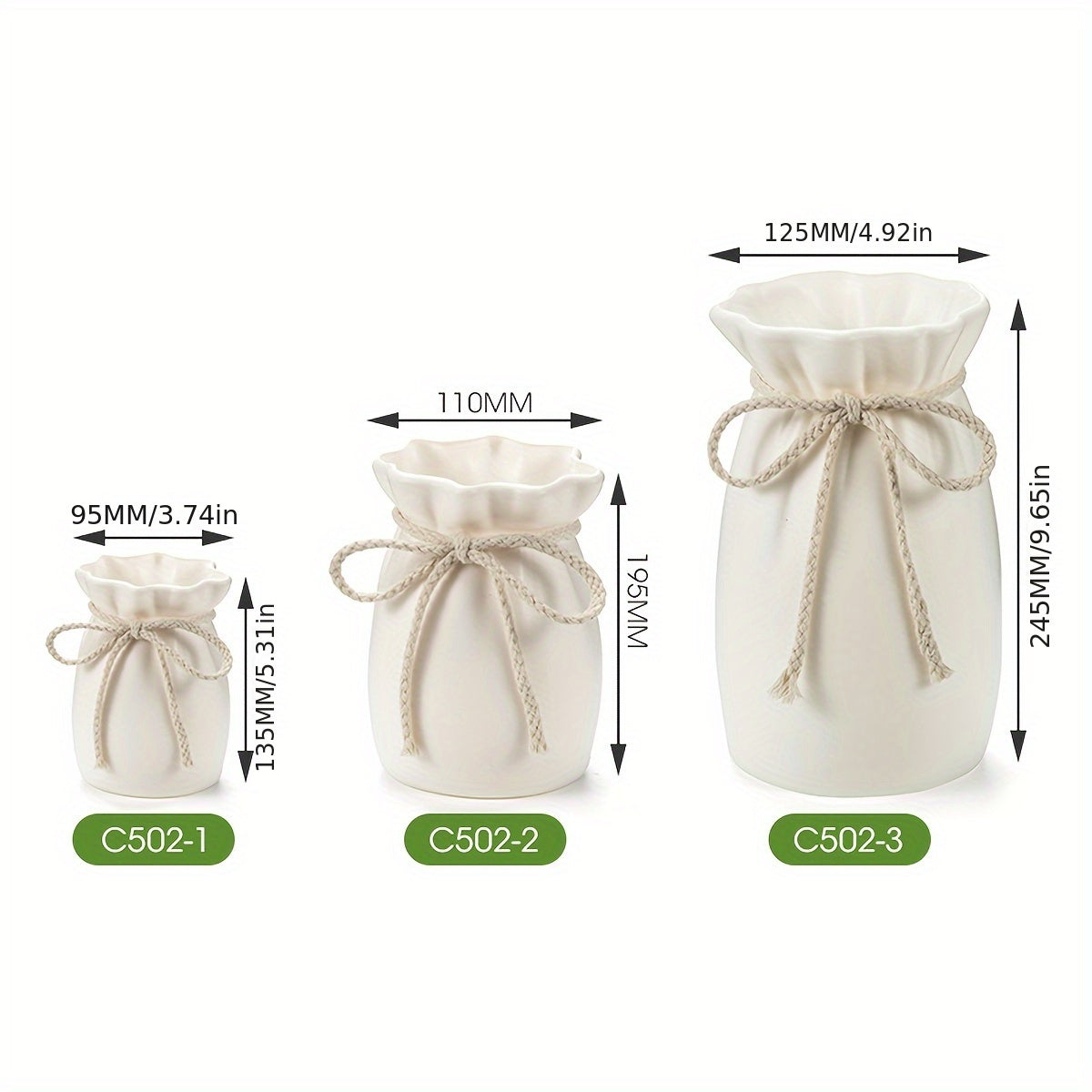 Bohemian Geometric Decorative Vase – Ideal for Spring and Easter Decorations