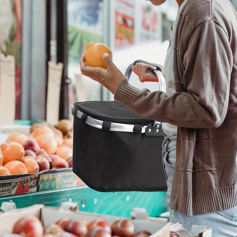 Foldable Insulated Picnic Basket – Durable and Spacious for Summer Adventures