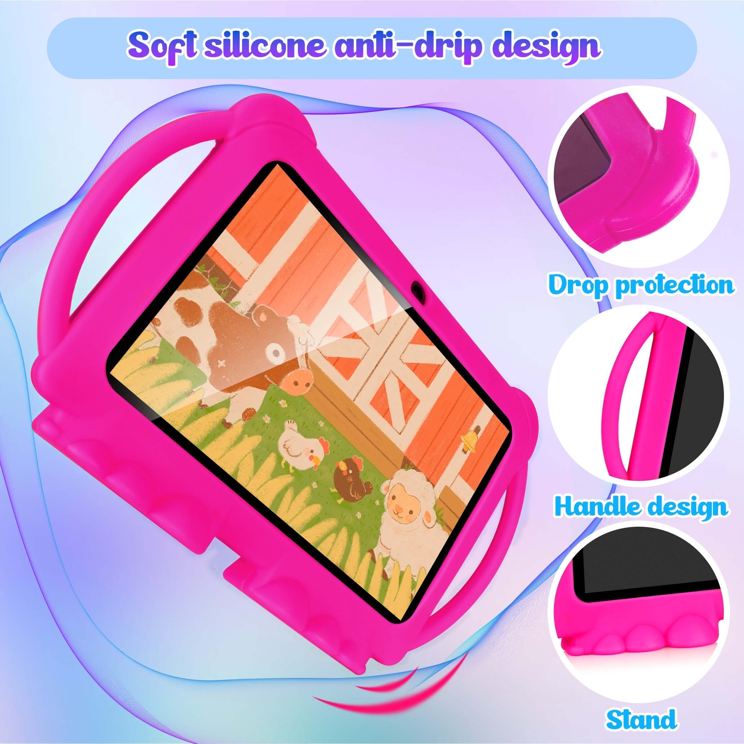 Tablet for Children – With Eye Protection, Shockproof Case and Support for Educational Apps