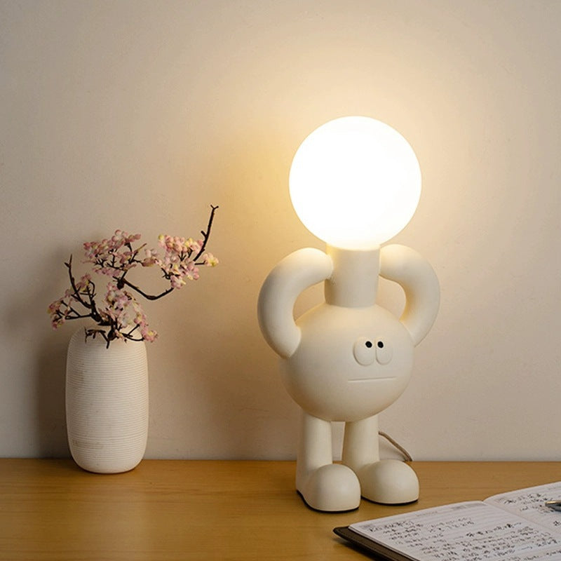 Playful Table Lamp with Glass Ball - Glombra