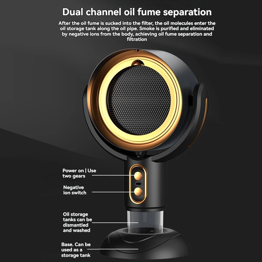 Portable Air Purifier Fan for Smoke and Odour Removal