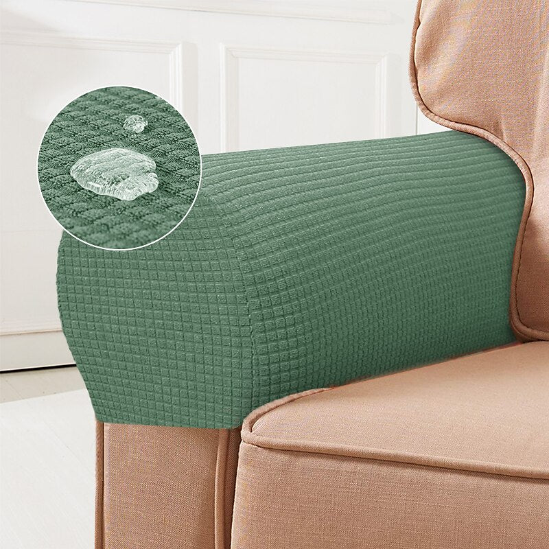 Stretch Armrest Covers – Spandex Covers for Chairs & Armchairs, Set of 2, Bordeaux