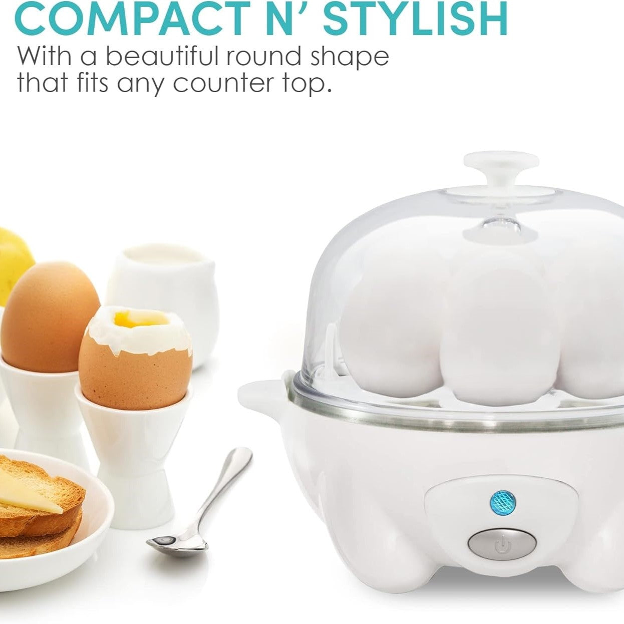 Egg Cooker – Quick Boiling, Poaching & Omelette Preparation with Automatic Shut-Off