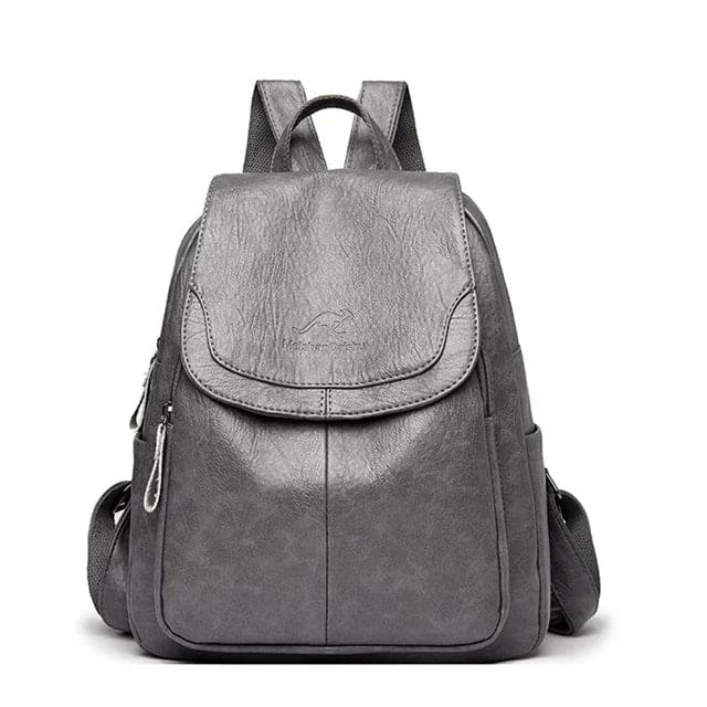 Ladies' Leather Backpack - Vegan Leather - Practical & Stylish