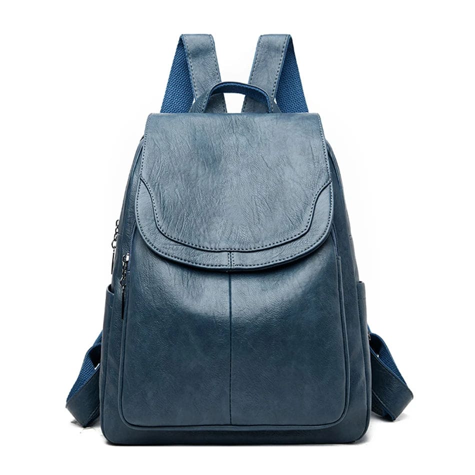 Ladies' Leather Backpack - Vegan Leather - Practical & Stylish