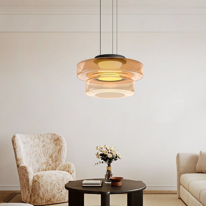 Glass Pendant Lamp Bauhaus Style - Adjustable