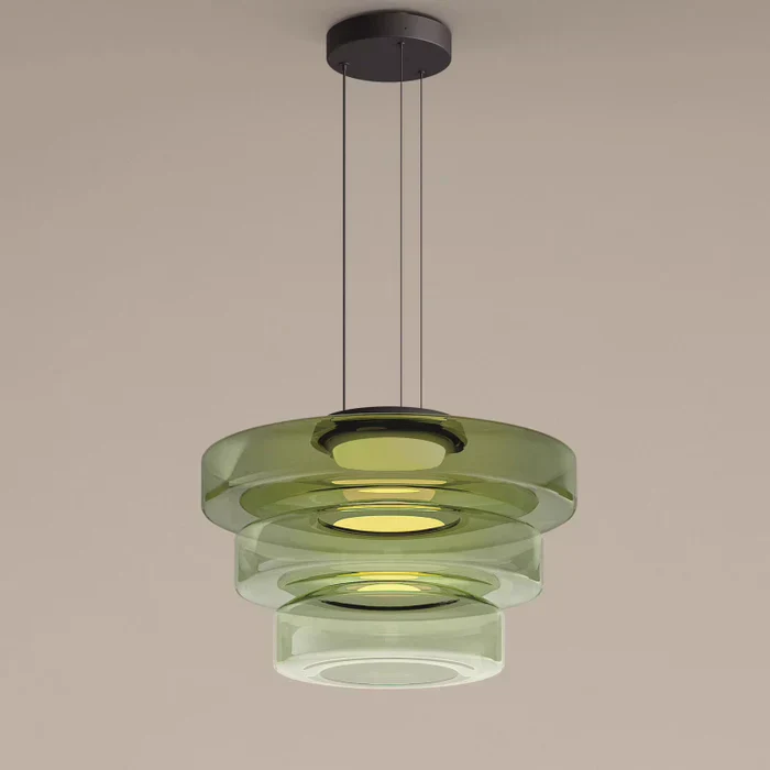 Glass Pendant Lamp Bauhaus Style - Adjustable