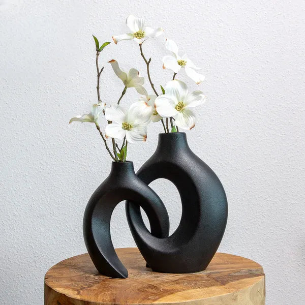 Flower Vase - Interwoven Design | Elegant Decoration