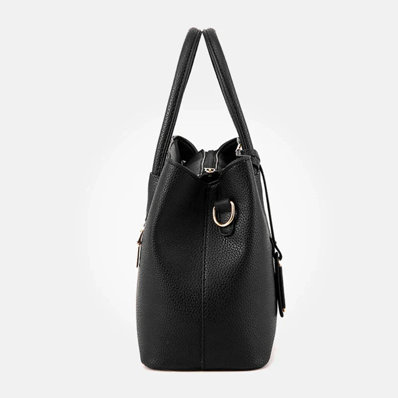 Elegant Leather Shoulder Bag for Women - Stylish & Spacious